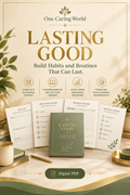 Lasting Good — Digital PDF workbook cover — One Caring World